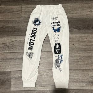 Graphic sweatpants